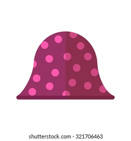 Hat, head, fashion icon vector image. Can also be used for clothes and fashion. Suitable for web apps, mobile apps and print media.