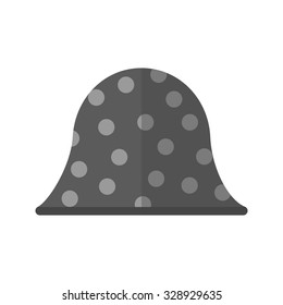 Hat, head, fashion icon vector image. Can also be used for clothes and fashion. Suitable for web apps, mobile apps and print media.