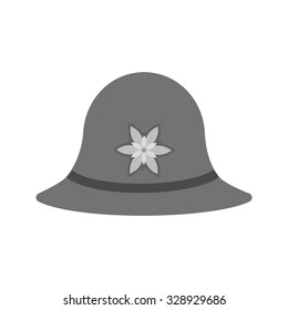 Hat, head, fashion icon vector image. Can also be used for clothes and fashion. Suitable for web apps, mobile apps and print media.