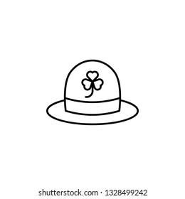 hat, headgear, Ireland icon. Element of Ireland culture icon. Thin line icon for website design and development, app development. Premium icon