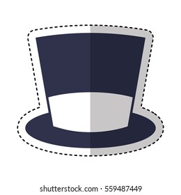hat hipster style accesory vector illustration design