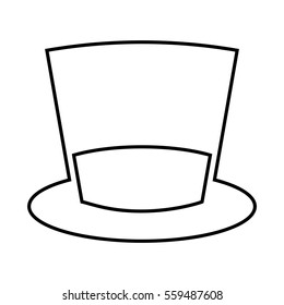 hat hipster style accesory vector illustration design