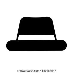 hat hipster style accesory vector illustration design