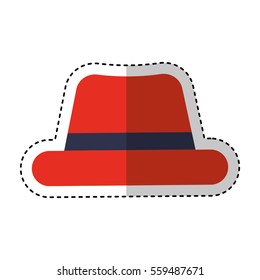hat hipster style accesory vector illustration design