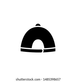 Hat Icon Best Vector Emblem Isolated Illustration , Holiday Company Template Logo Design Mediaa , Outline Solid Background White

