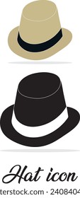 hat icon. Cap icon. Vector illustration.