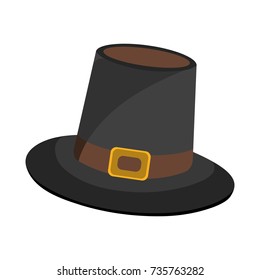 Hat icon. Cartoon style. Vector Illustration for Thanksgiving Day.
