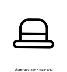 Hat icon of Cloth costume accessory and wear theme Isolated design Vector illustration