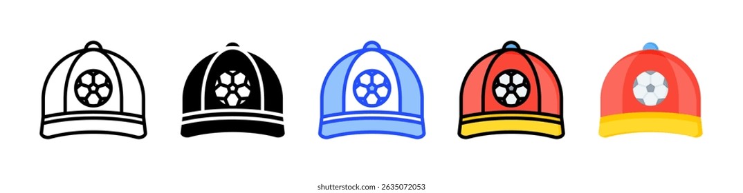 Hat Icon Collection With Multiple Styles