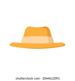 Hat icon. Colored silhouette. Front side view. Vector simple flat graphic illustration. The isolated object on a white background. Isolate.
