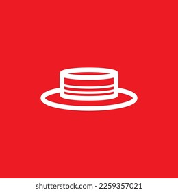 Hat icon, common graphic resources, vector illustration.