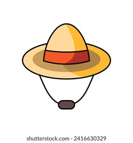Hat icon design illustration. Vector design