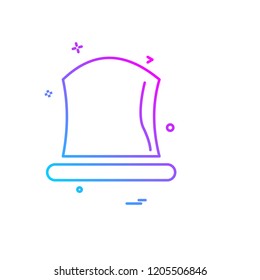 Hat icon design vector