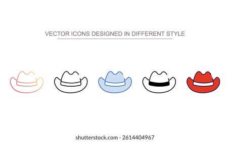Hat icon design with white background stock illustration