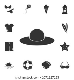 hat icon. Detailed set of Summer illustrations. Premium quality graphic design icon. One of the collection icons for websites, web design, mobile app on white background