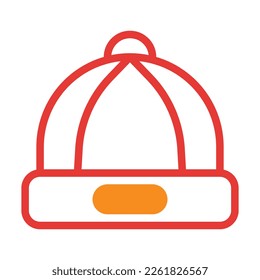 hat icon duotone red style chinese new year illustration vector perfect. Icon sign from modern collection for web. Nice design perfect.
