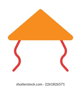 hat icon duotone red style chinese new year illustration vector perfect. Icon sign from modern collection for web. Nice design perfect.