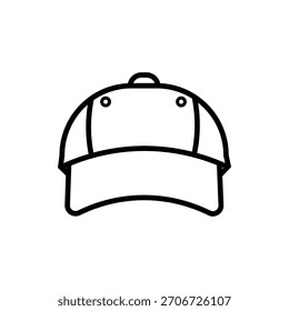 Hut-Symbol, flacher Stil, einzeln. Vektorgrafik