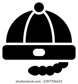 Hat icon with glyph style and pixel perfect base. Suitable for website design, logo, app and UI. Based on the size of the icon in general, so it can be reduced.