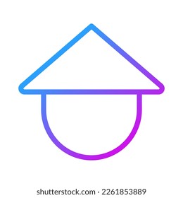 Dieses Symbol Farbverlauf violett-Stil chinesisch neuen Jahr Illustration Vektorgrafik perfekt. Symbol aus der modernen Kollektion für Web. Schönes Design perfekt.
