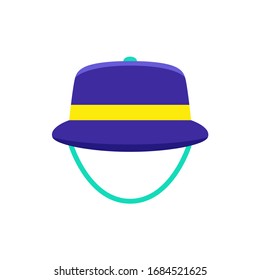 Icono de sombrero. Ilustración de elemento gráfico sobre fondo blanco.