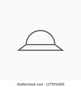 hat icon, headgear vector