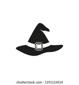 Hat of icon helloween witchcraft the evil
