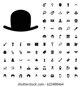 Hat icon illustration isolated vector sign symbol. barber icons vector set. on white background