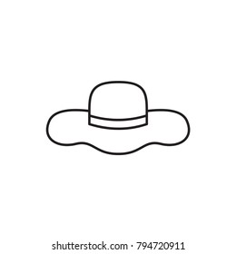 hat icon illustration isolated vector sign symbol