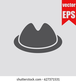 Hat icon infographic isolated in flat style.Vector illustration.