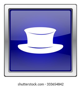 Hat icon. Internet button on white background. EPS10 vector.
