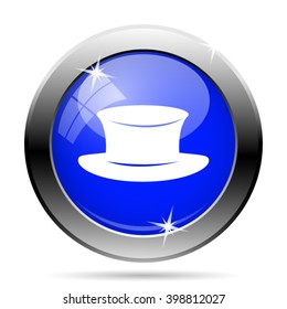 Hat icon. Internet button on white background. EPS10 vector
