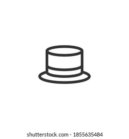 Hat icon isolated on white background. Headwear symbol modern, simple, vector, icon for website design, mobile app, ui. Vector Illustration