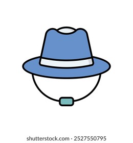Hat icon isolated on a white background. Vector illustration.