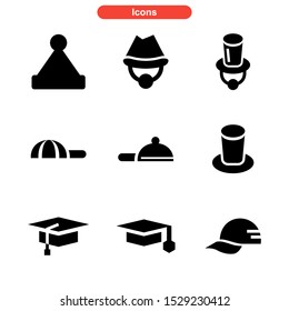 hat icon isolated sign symbol vector illustration - Collection of high quality black style vector icons
