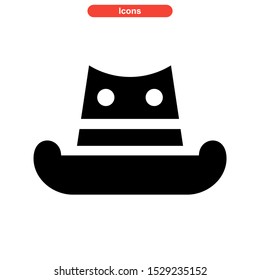 hat icon isolated sign symbol vector illustration - high quality black style vector icons
