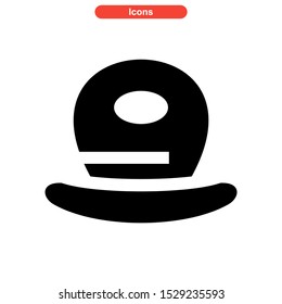 hat icon isolated sign symbol vector illustration - high quality black style vector icons
