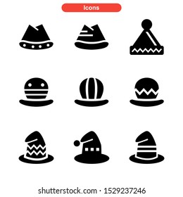 hat icon isolated sign symbol vector illustration - Collection of high quality black style vector icons
