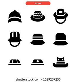 hat icon isolated sign symbol vector illustration - Collection of high quality black style vector icons
