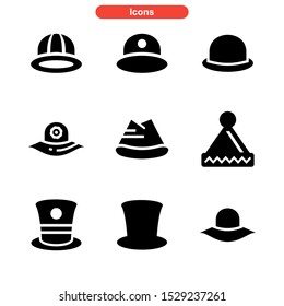 hat icon isolated sign symbol vector illustration - Collection of high quality black style vector icons
