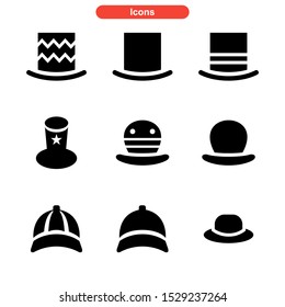 hat icon isolated sign symbol vector illustration - Collection of high quality black style vector icons
