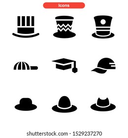 hat icon isolated sign symbol vector illustration - Collection of high quality black style vector icons
