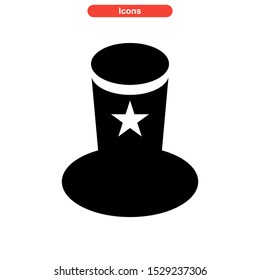 hat icon isolated sign symbol vector illustration - high quality black style vector icons
