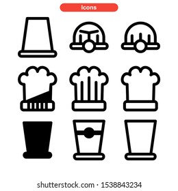 hat icon isolated sign symbol vector illustration - Collection of high quality black style vector icons
