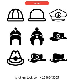 hat icon isolated sign symbol vector illustration - Collection of high quality black style vector icons
