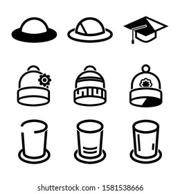 hat icon isolated sign symbol vector illustration - Collection of high quality black style vector icons
