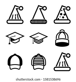 hat icon isolated sign symbol vector illustration - Collection of high quality black style vector icons
