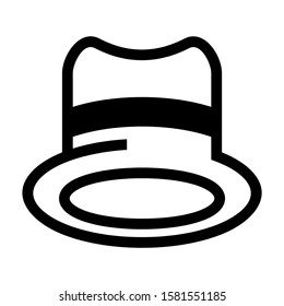 hat icon isolated sign symbol vector illustration - high quality black style vector icons
