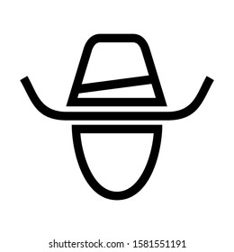 hat icon isolated sign symbol vector illustration - high quality black style vector icons

