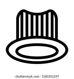 hat icon isolated sign symbol vector illustration - high quality black style vector icons
